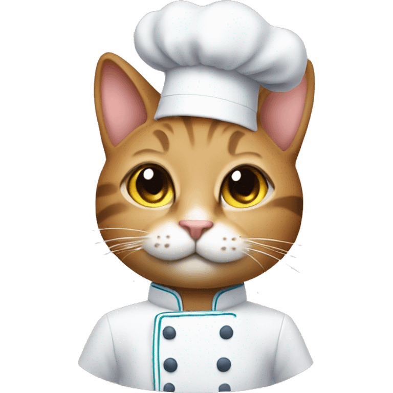 Imagine a cat as a chef  emoji