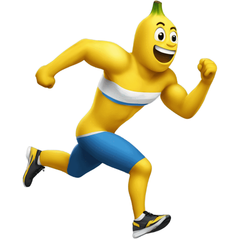 fit banana sprinting fast emoji