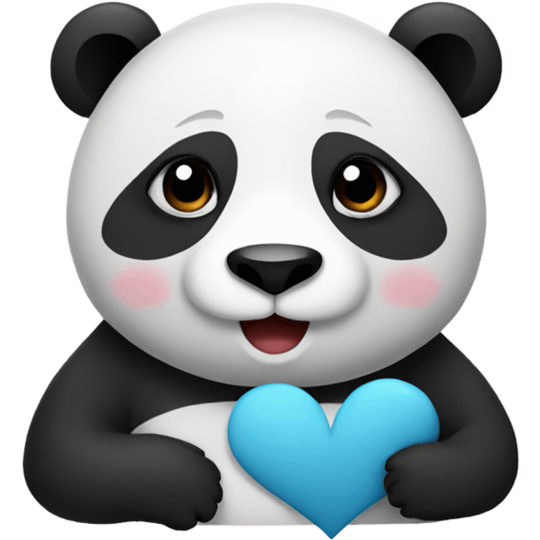 Panda send love emoji