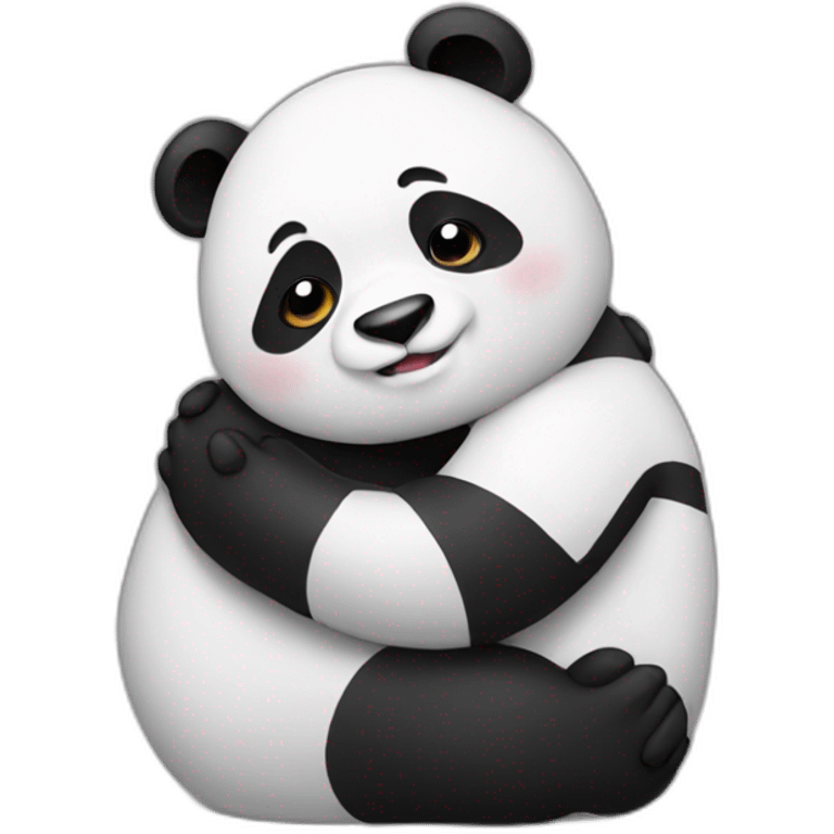 panda hug emoji