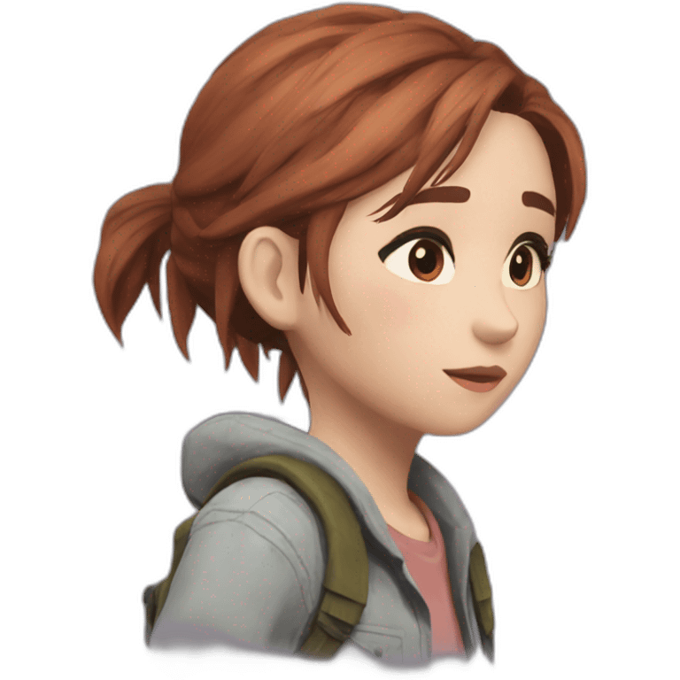 Ellie the last of us with sur emoji