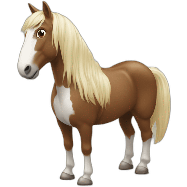 Cheval et poulain emoji