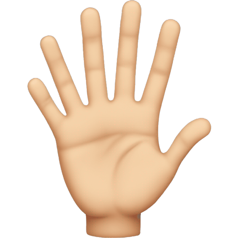 The child's palm emoji