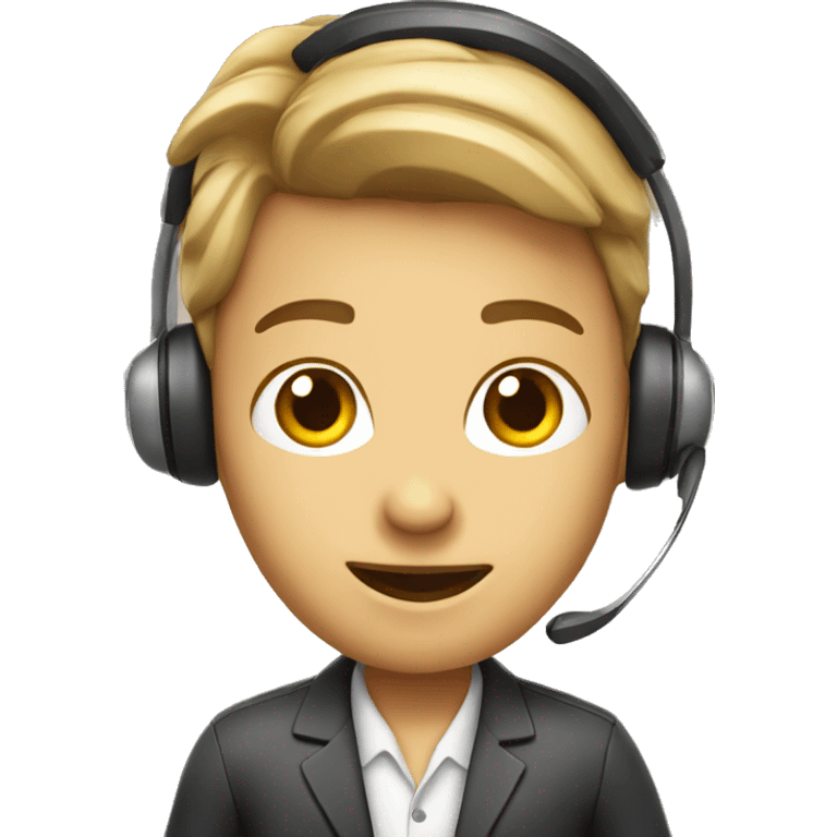 call center agent emoji