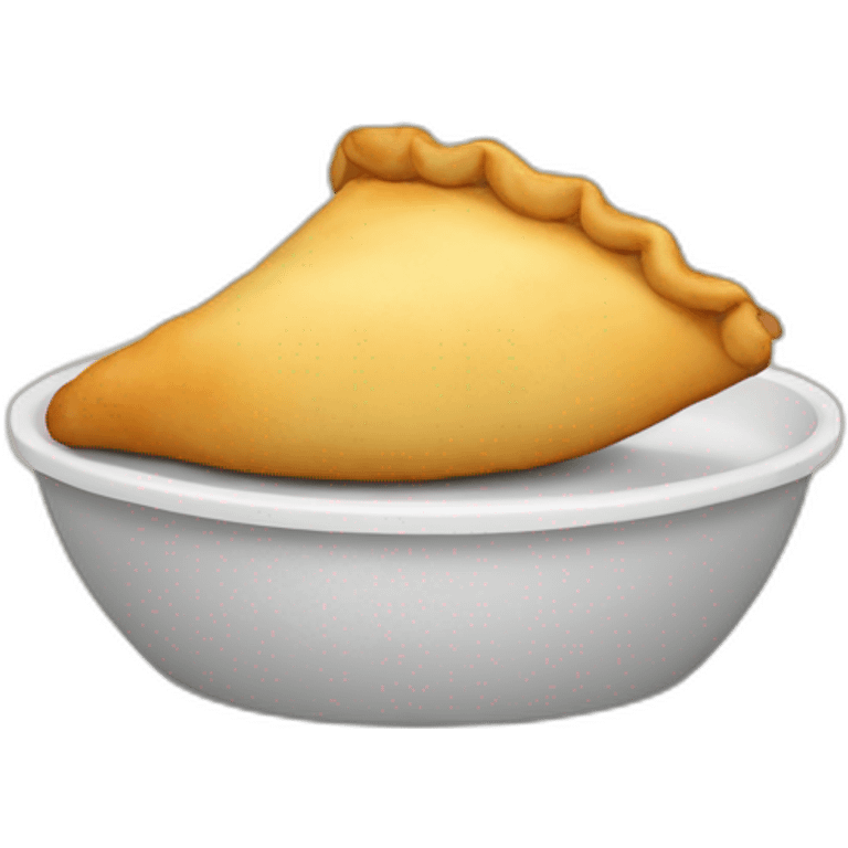 Empanada con piernas y pies emoji