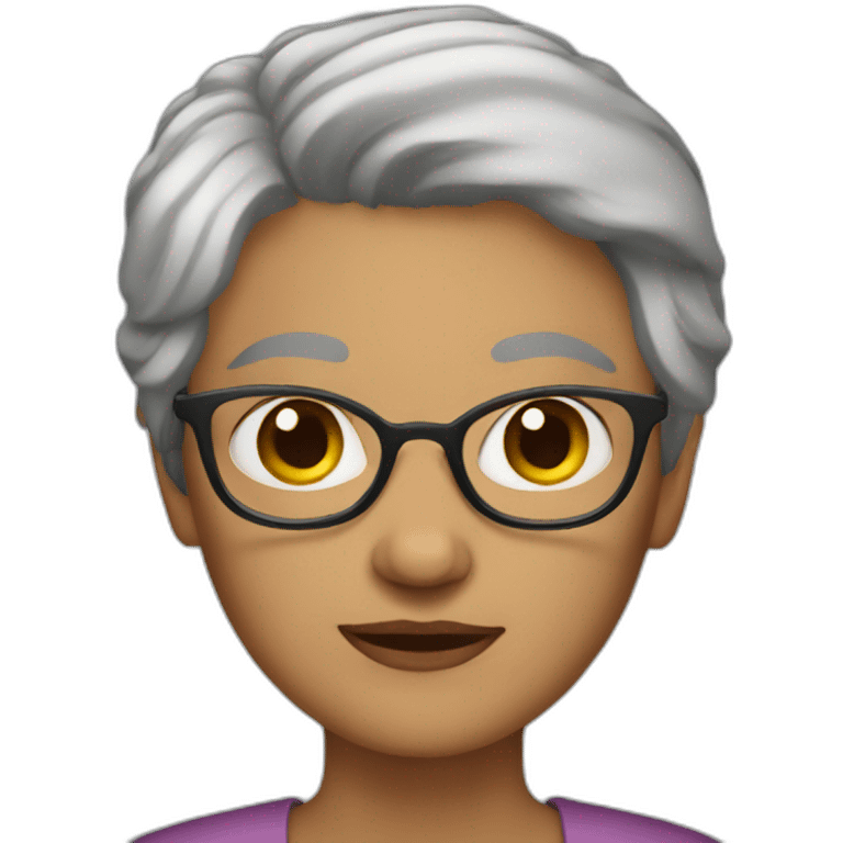 grandmother with short hair emoji