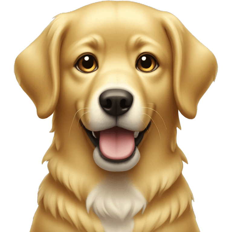 a Golden dog with the number 912 emoji