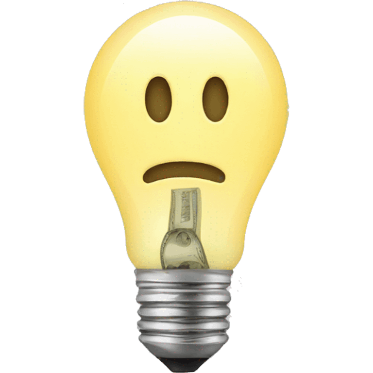 bulb with many money inside emoji