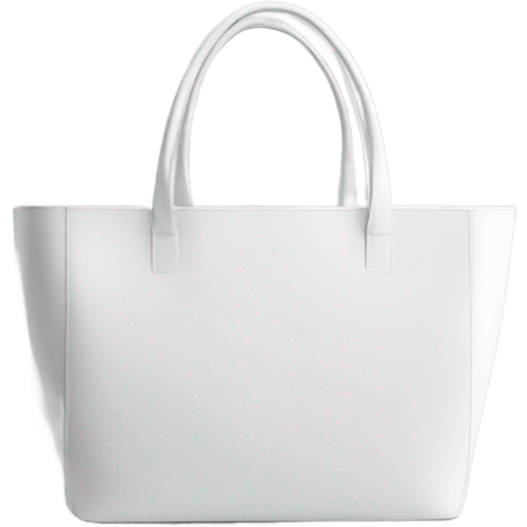 white structured totebag emoji