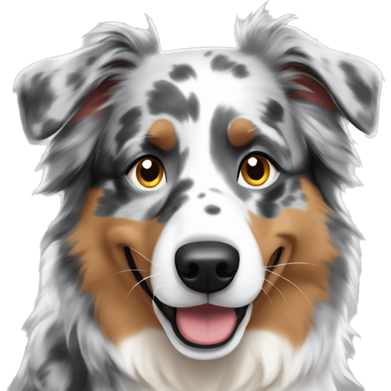 Grey Merle Australian Shepherd emoji