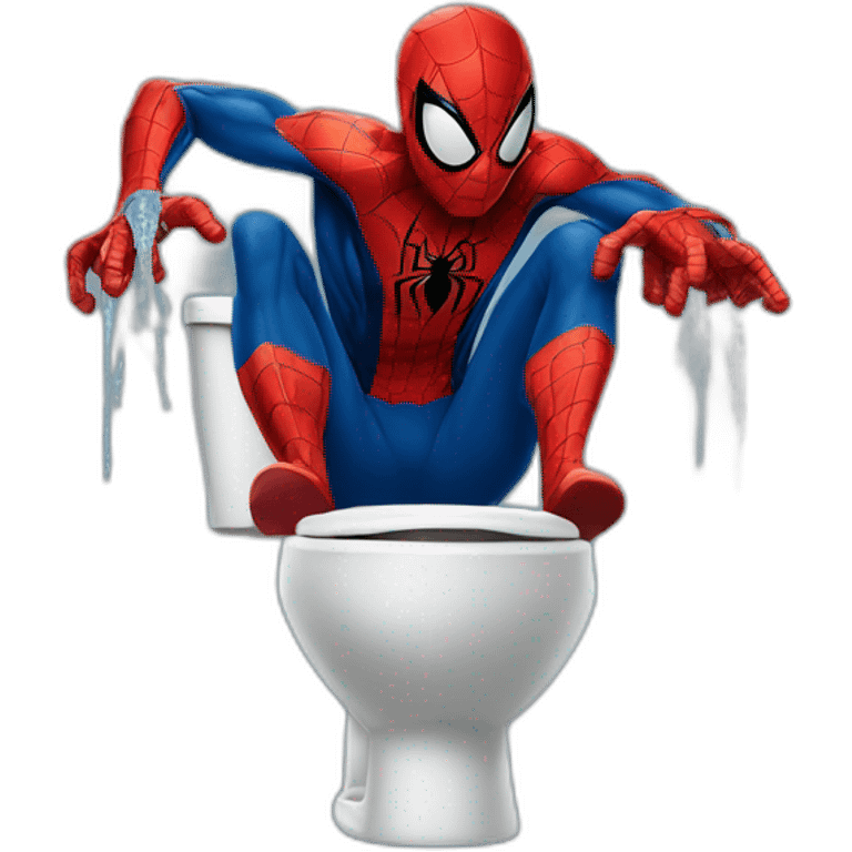 Spider-Man pooping emoji