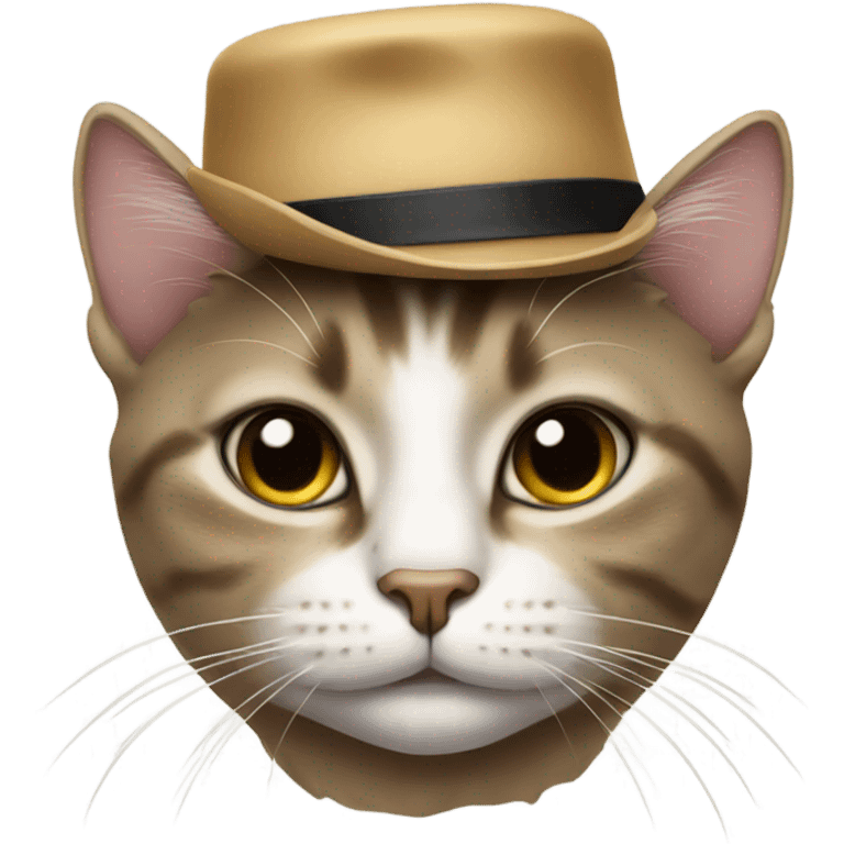 Cat with a hat emoji