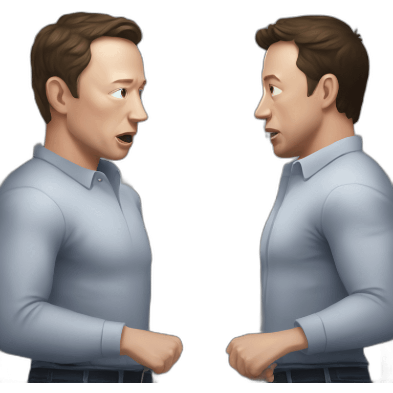 cage fight musk zuckerburg emoji