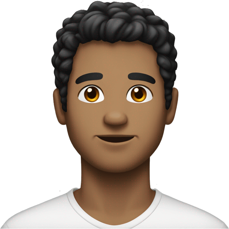 Men with black hair his age between 24-25 has a great look, A little white and his hair is on the side emoji