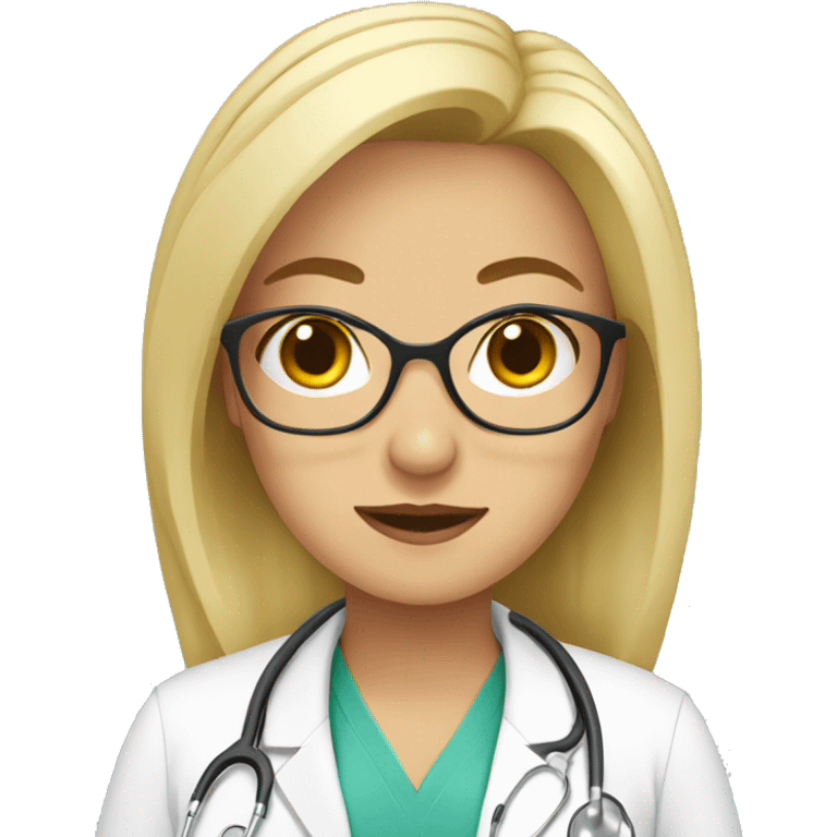 doctora rubia emoji