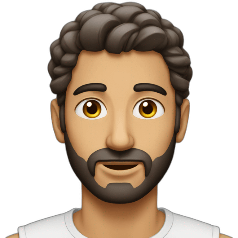 homme arabe avec cheveux long emoji