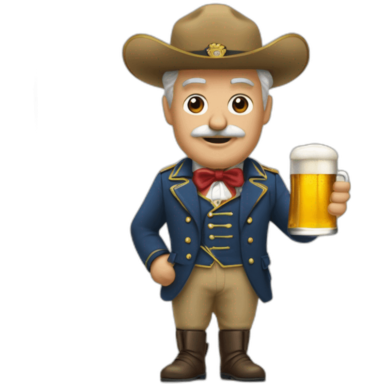 le colonel moutarde et son cashmere et sa pinte de bière emoji