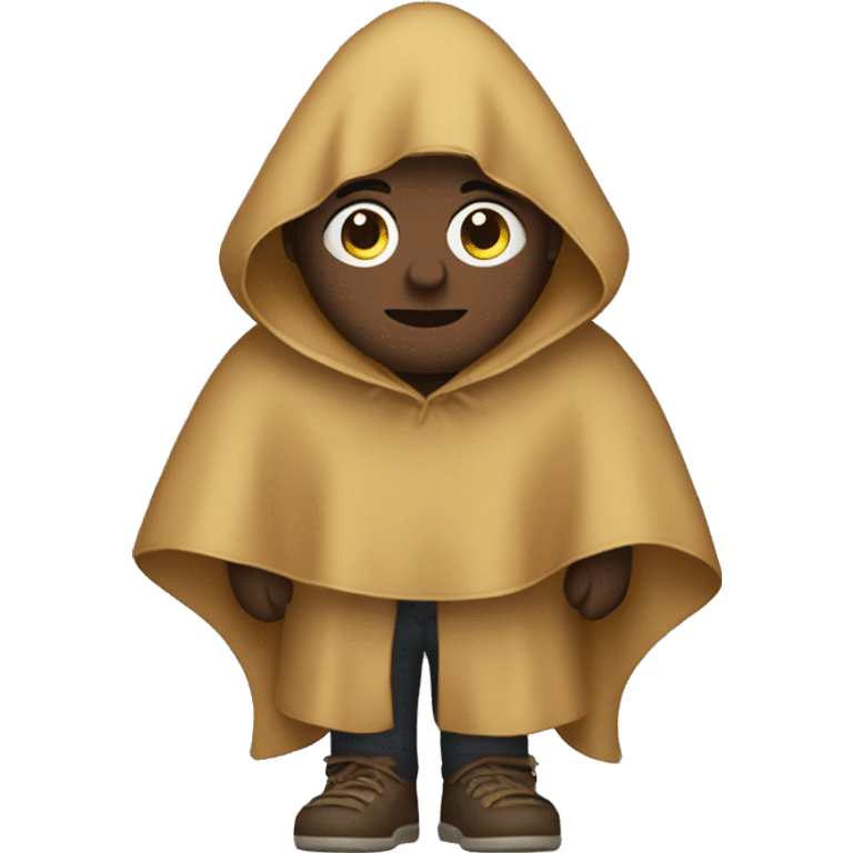 person with poncho  emoji