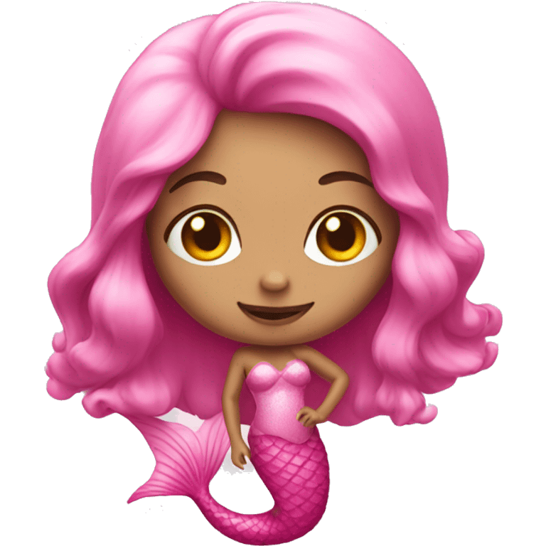 Pink mermaid emoji