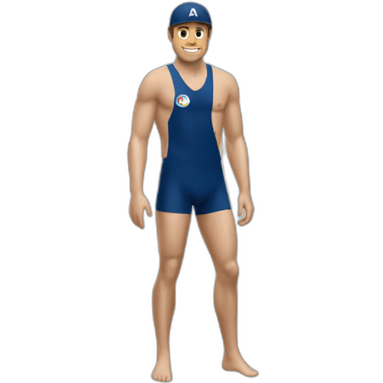 Macron en maillot de bain emoji