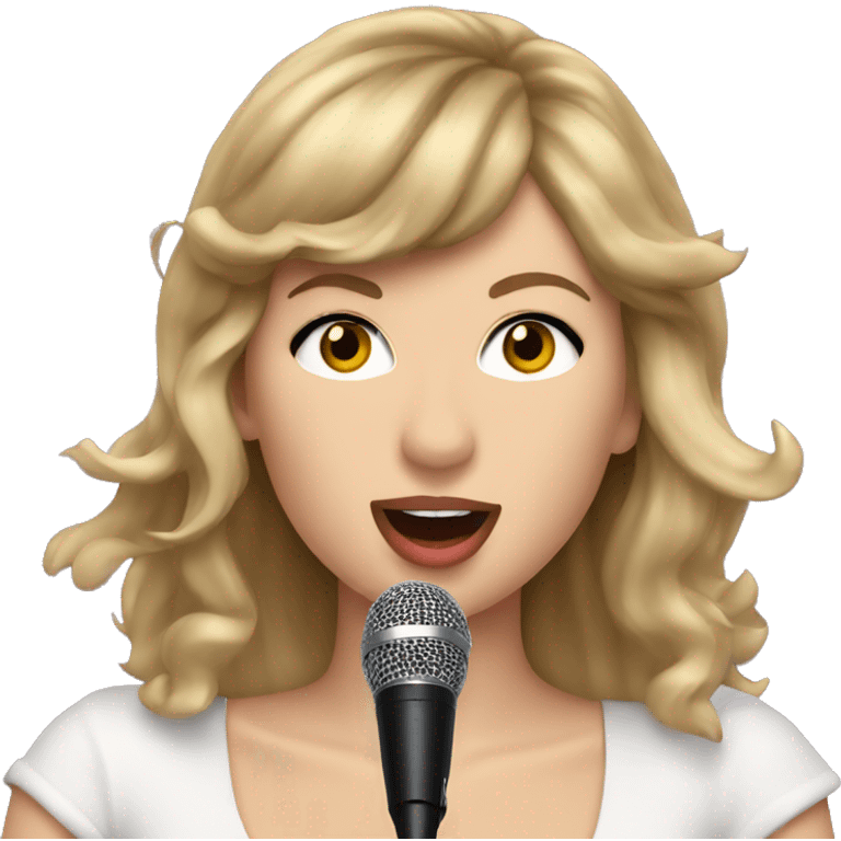 Taylor swift singing emoji