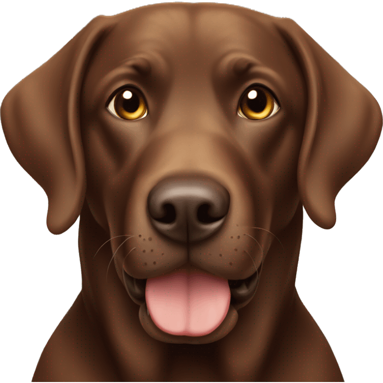 brown labrador emoji