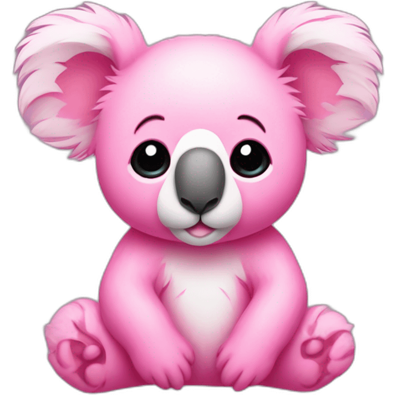 Pink koala of soft fur emoji