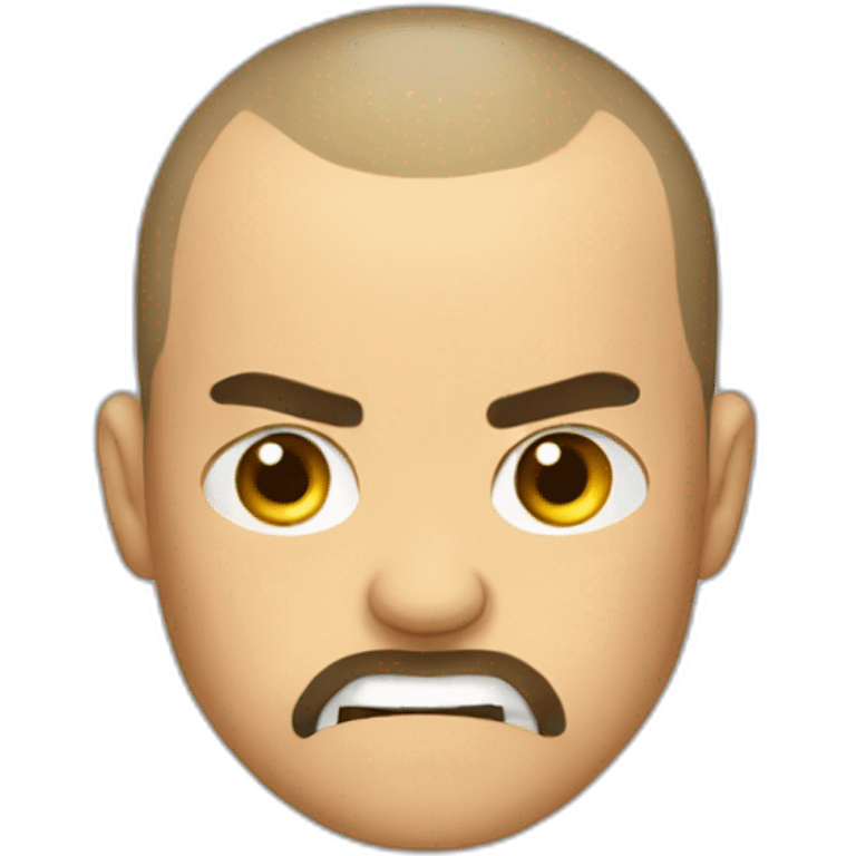 buzz cut angry emoji