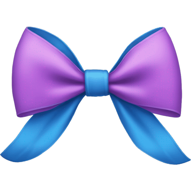 Big blue bow emoji