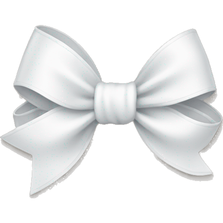 Cute white bow emoji