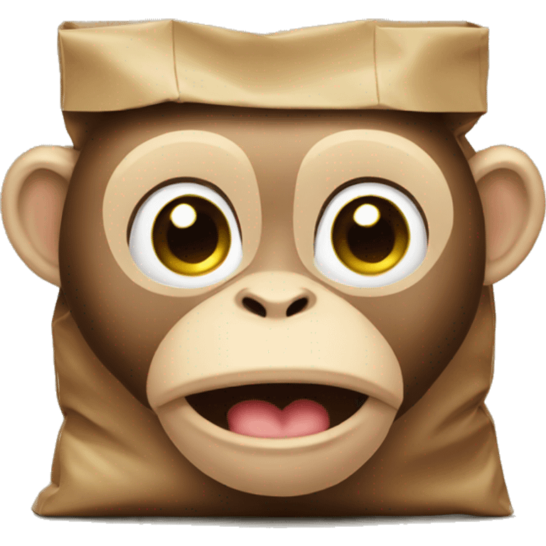 Monkey empty bag emoji