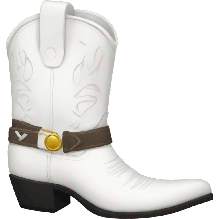 white cowboy boots  emoji