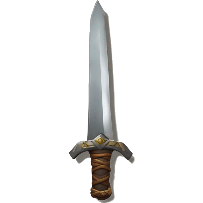 zulfiqar sword with double blade at the end and cuvy all long emoji