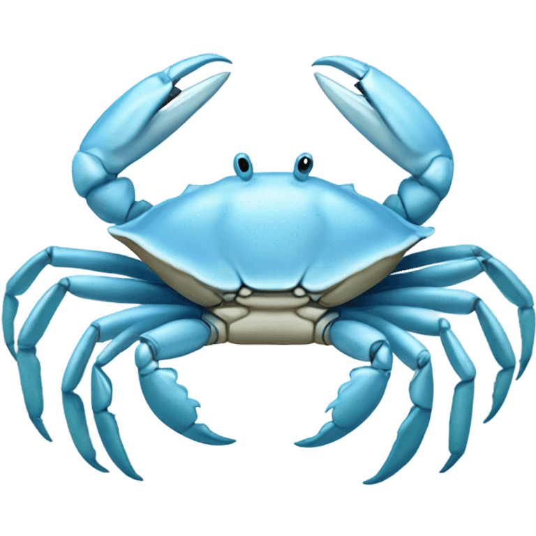 very light pale blue crab emoji