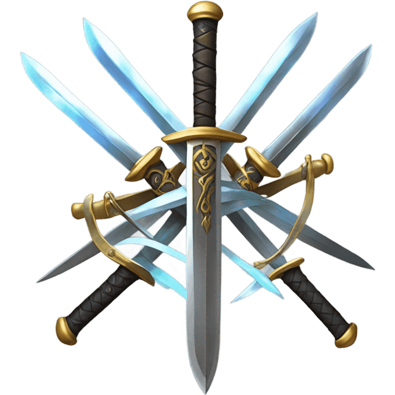 Spinning swords  emoji