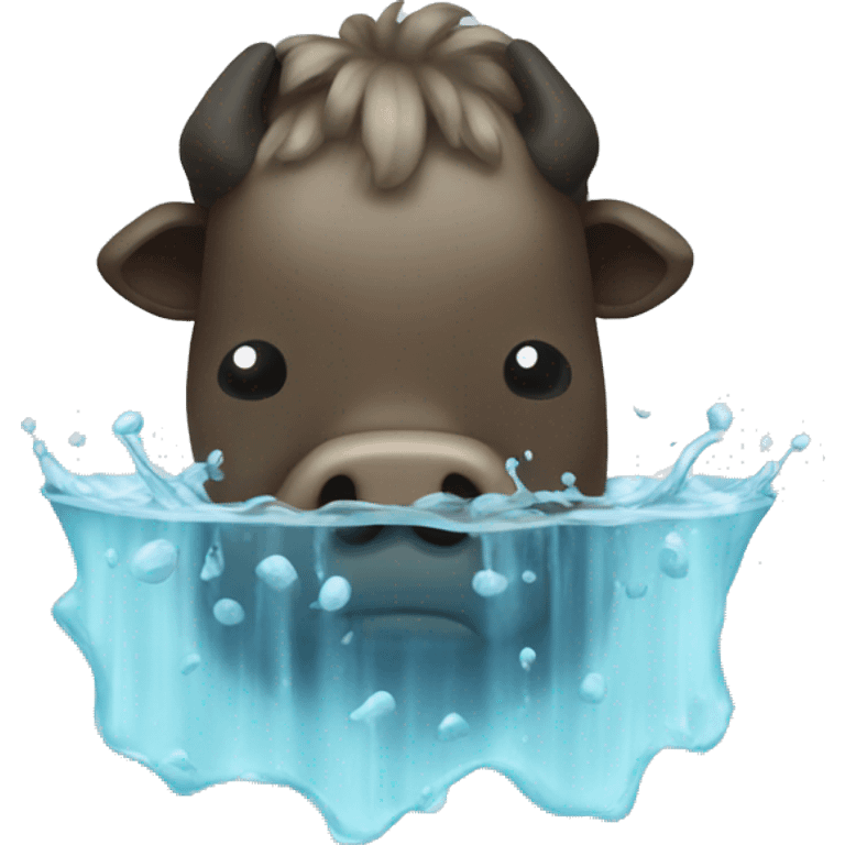 moodeng in water emoji