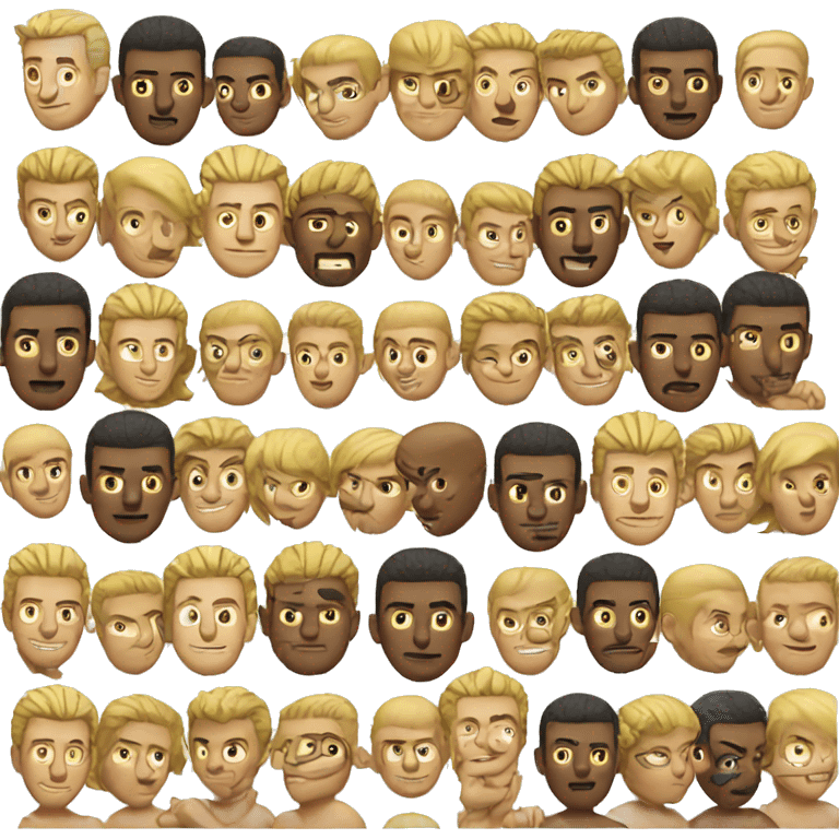 Men spike emoji