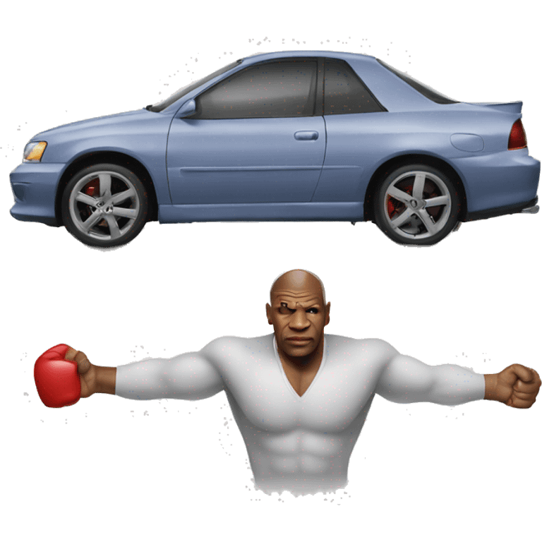 car with mike tyson emoji