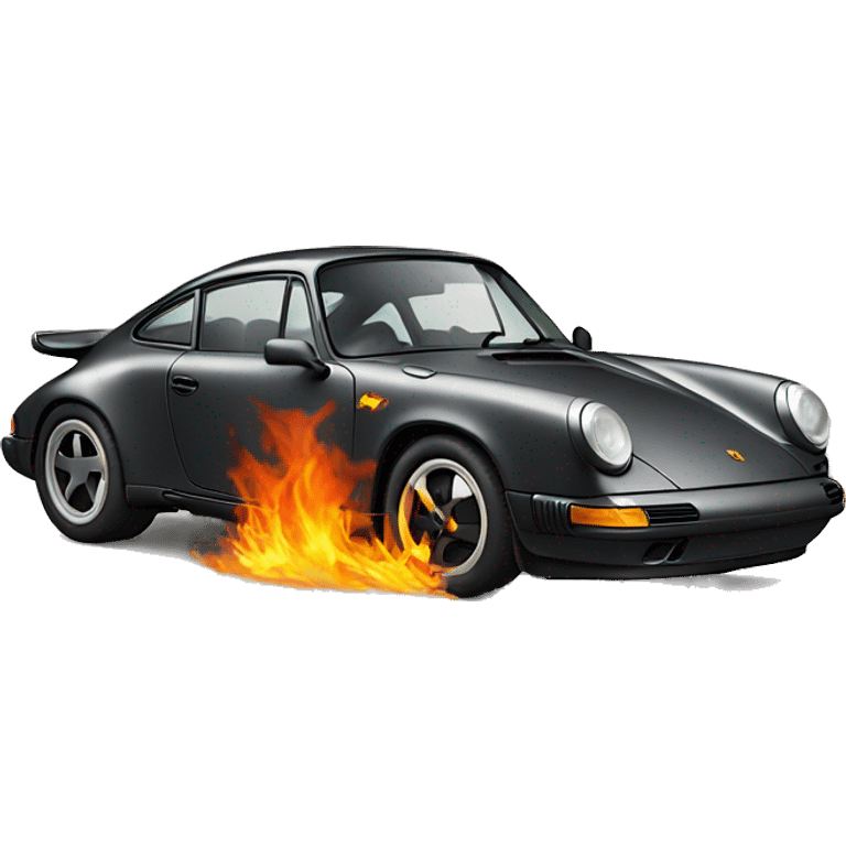 Porsche fire emoji