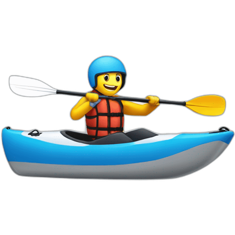 Kayak extrême emoji