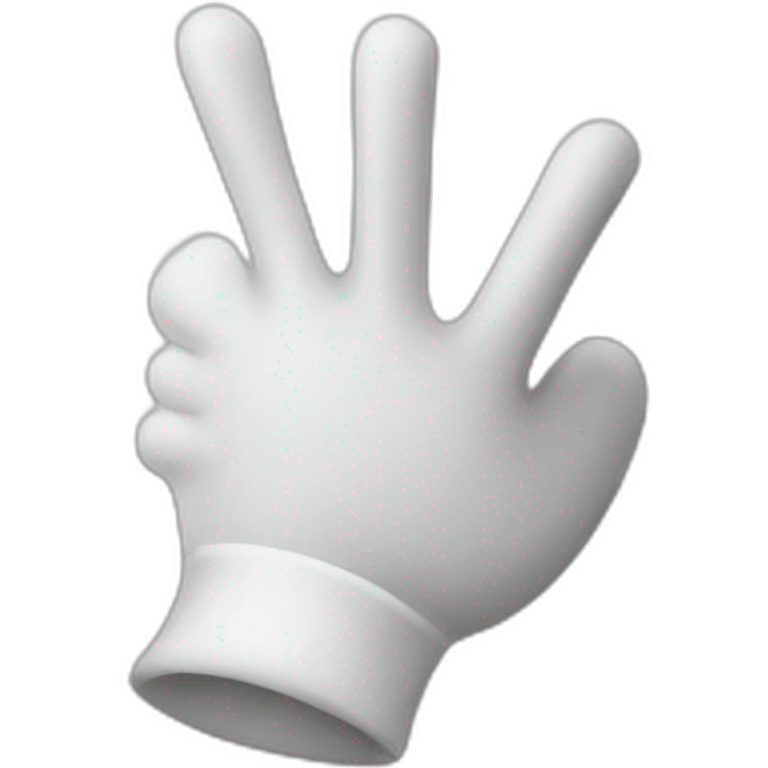 white glove pointing emoji