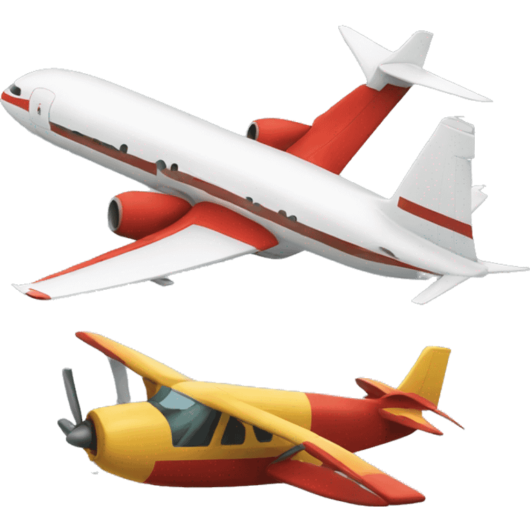 Plane and tain emoji