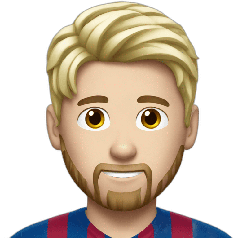 Messi blond emoji