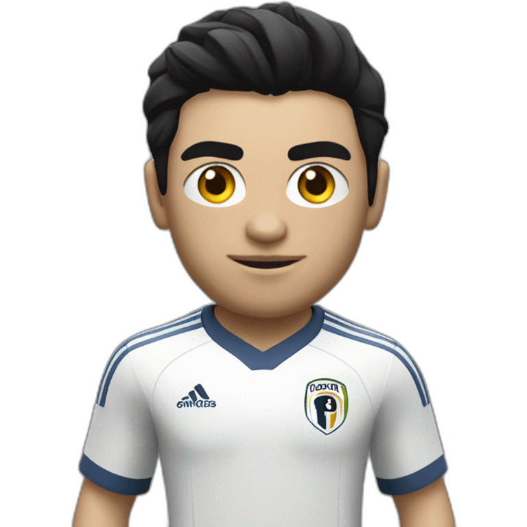 FIFA player with black hair and white skin with a gamepad emoji