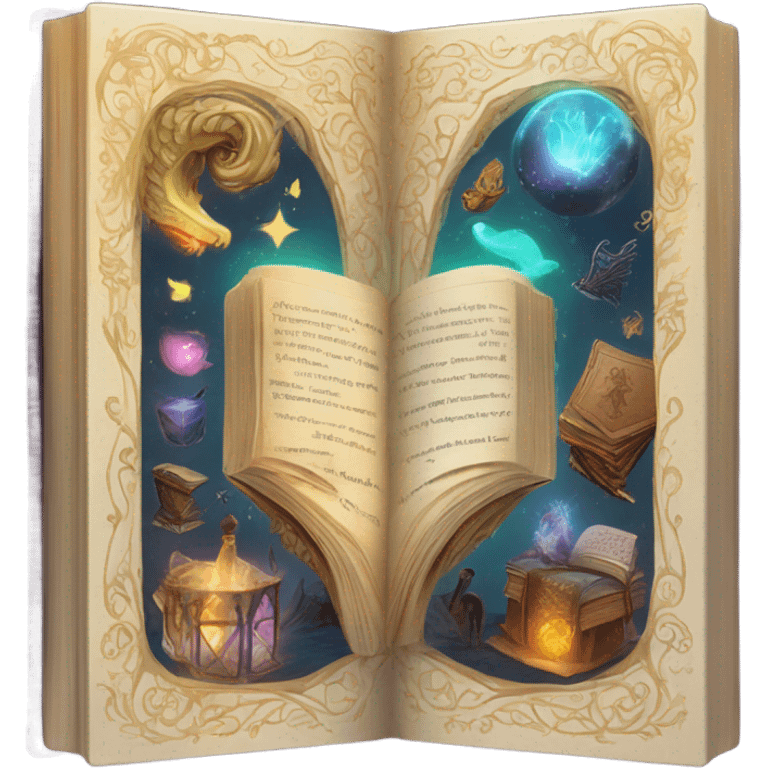 magical learning book emoji