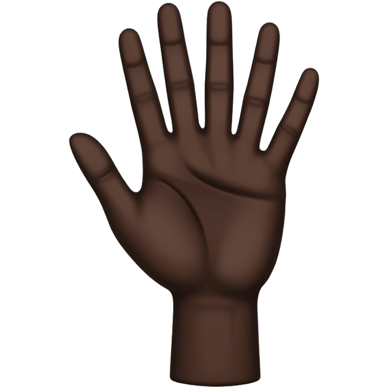 black hand emoji