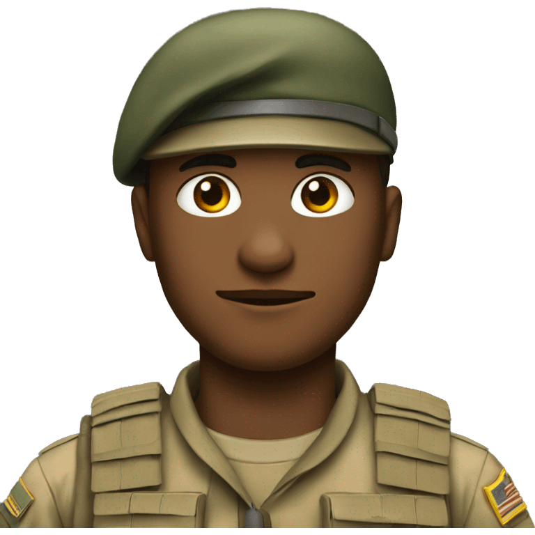 Soldier in uniform emoji