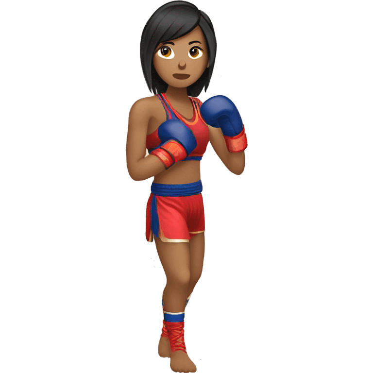 Muay Thai women emoji