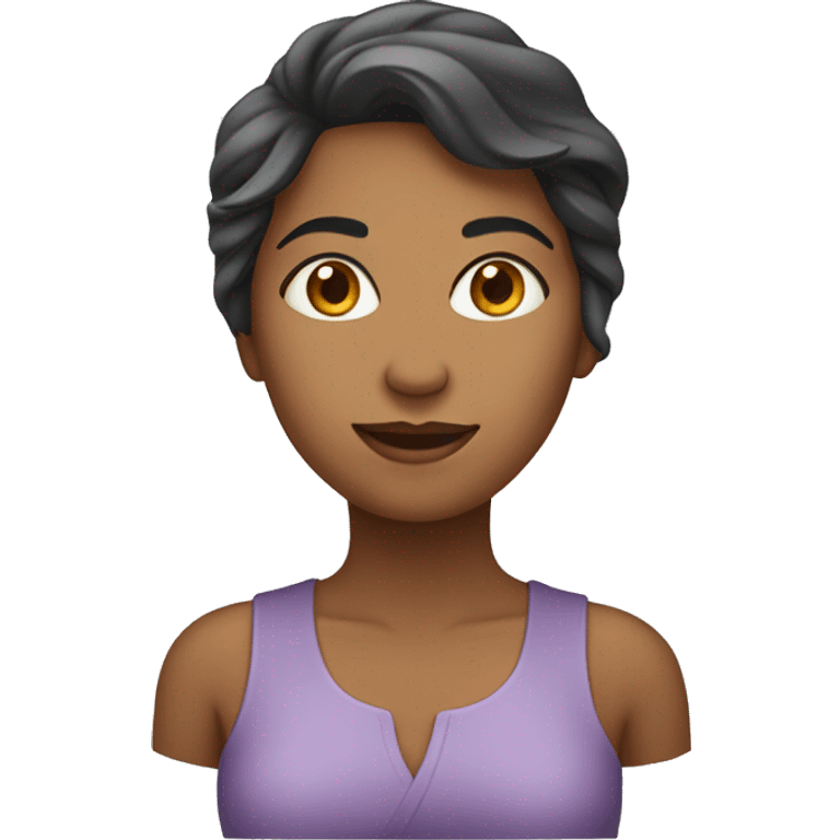 Wanita dengan serigala  emoji