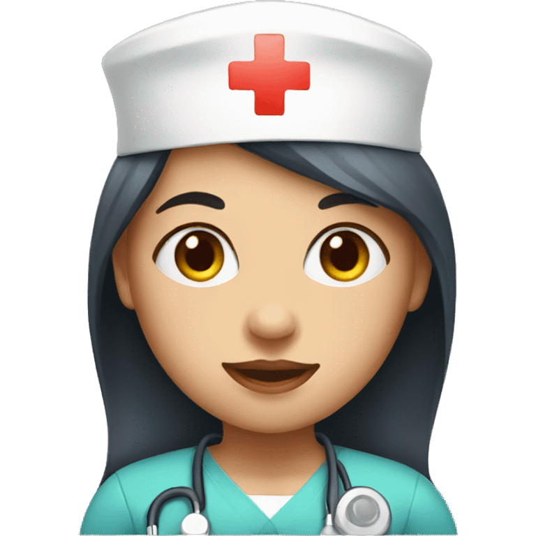 girl with nurse hat emoji